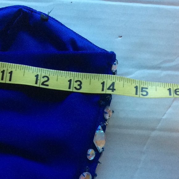 B.Darlin Royal Blue Dress with Rhinestones, Sz 5/6 - Picture 13 of 15